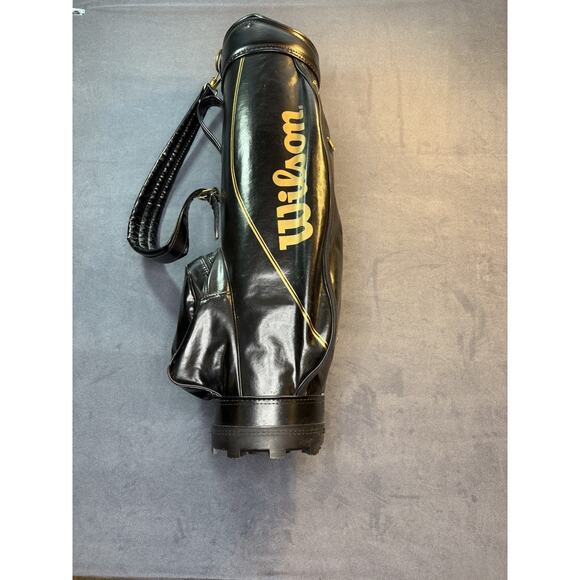 Vintage Wilson Leather Golf Bag with NWG XD 5 Gulf clubs, and a couple extra. - Picture 2 of 16